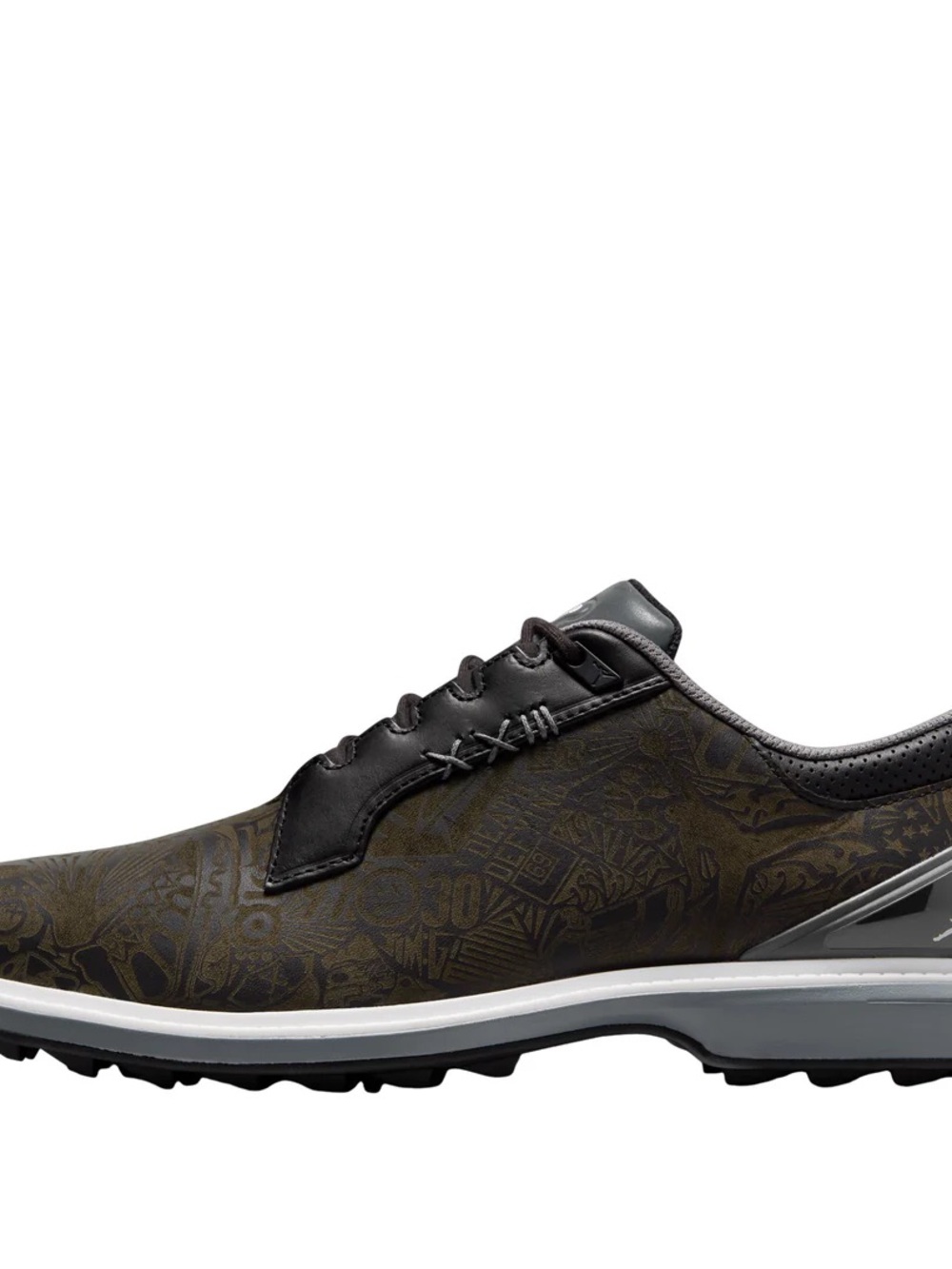 Nike air Jordan ADJ 5  black laser Men's Golf Sneaker in Olive Green